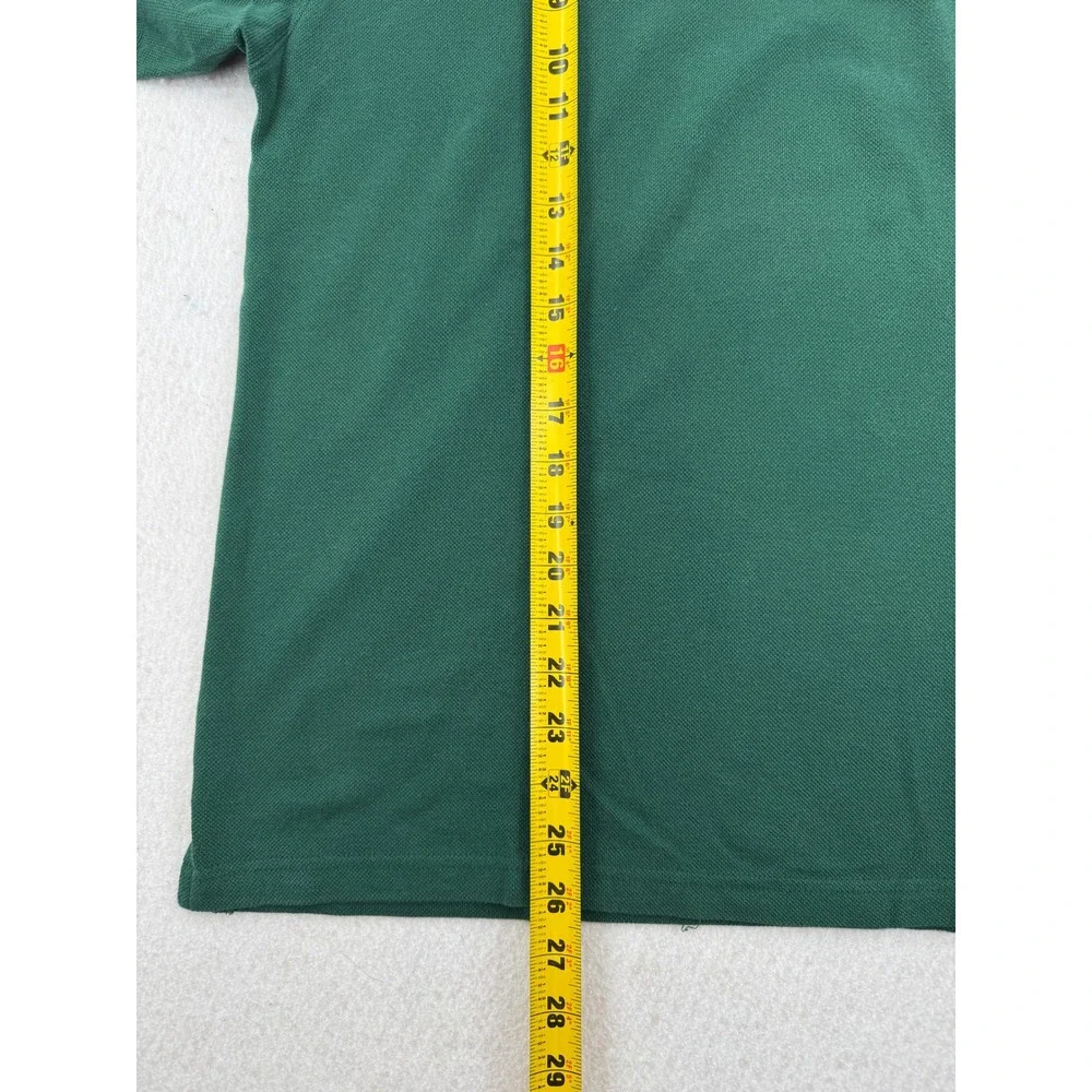 Adidas Mens M Miami Hurricanes NCAA Polo Shirt Green Cotton Retro Football